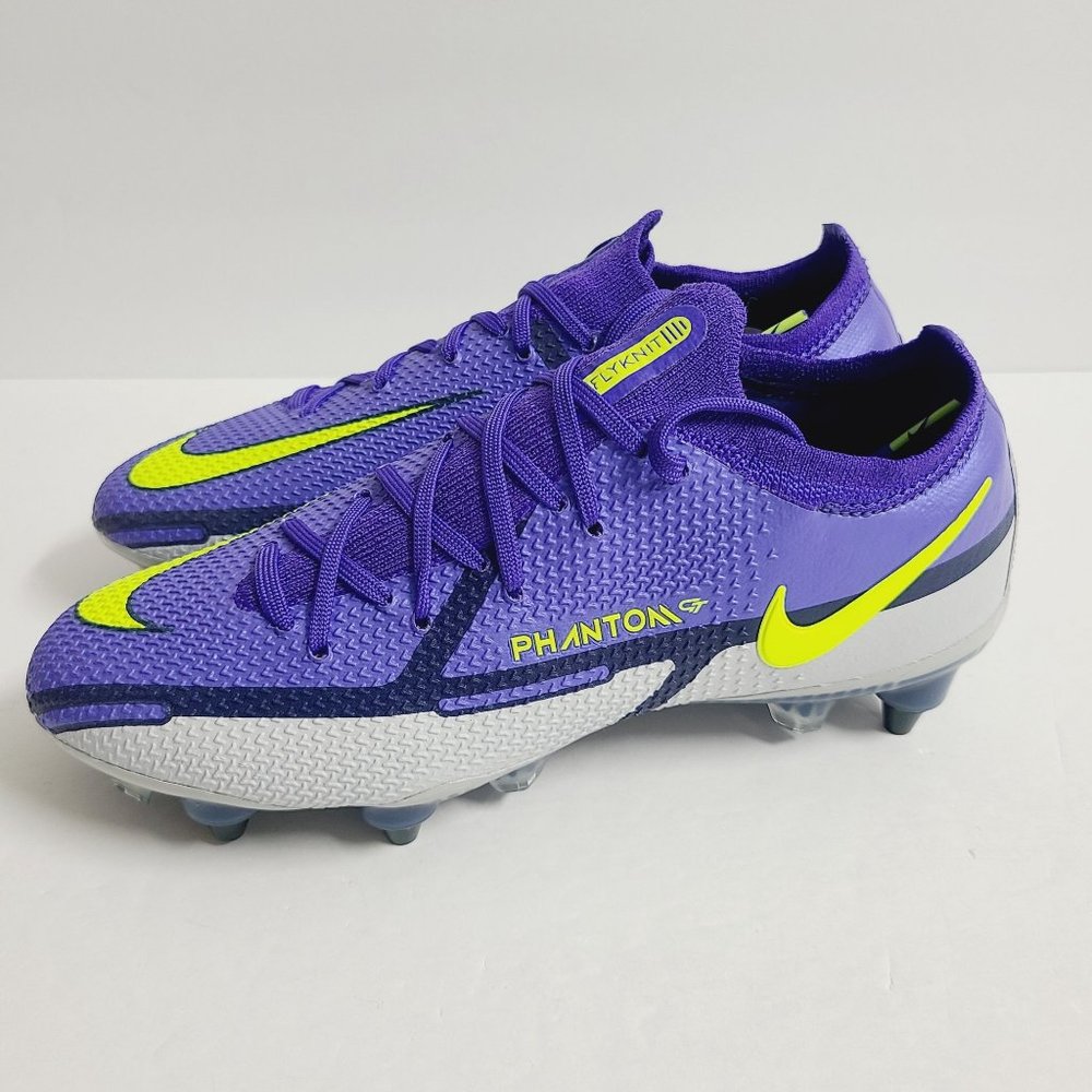 NEW Nike Phantom GT2 Elite SG Pro AC Soccer Cleats DC0753-571 Size 4 Sapphire Bl